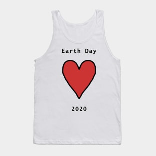 Big Red Heart for Earth Day Tank Top